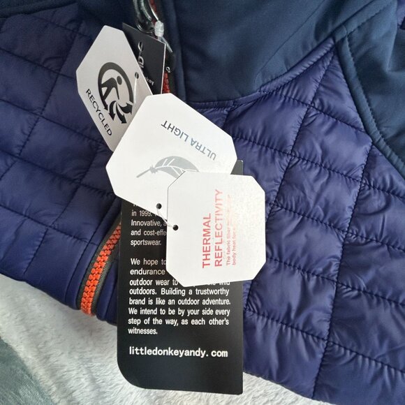 Little Donkey Andy Men's Lightweight Puffer Vest Warm Outdoor Jacket Large New - Picture 5 of 9